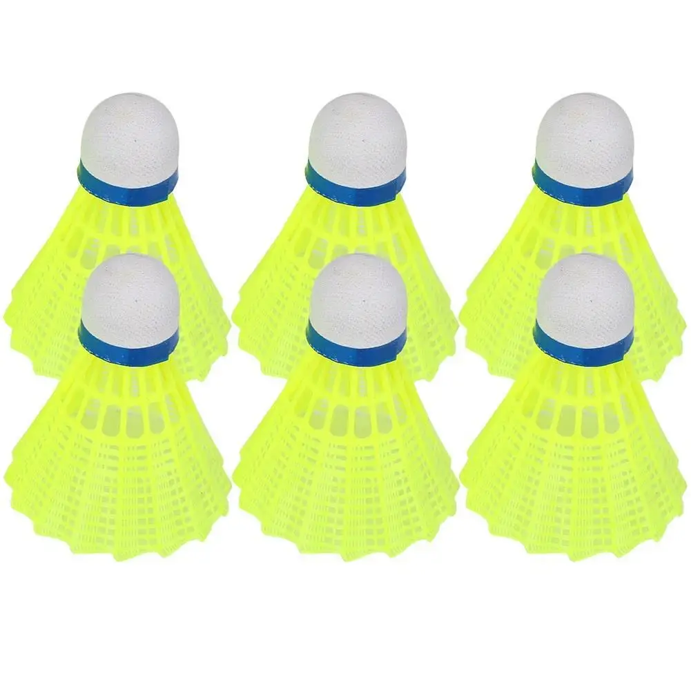 6Pcs Nylon Badminton Balls Set - Professional Outdoor Sports Training & Competition