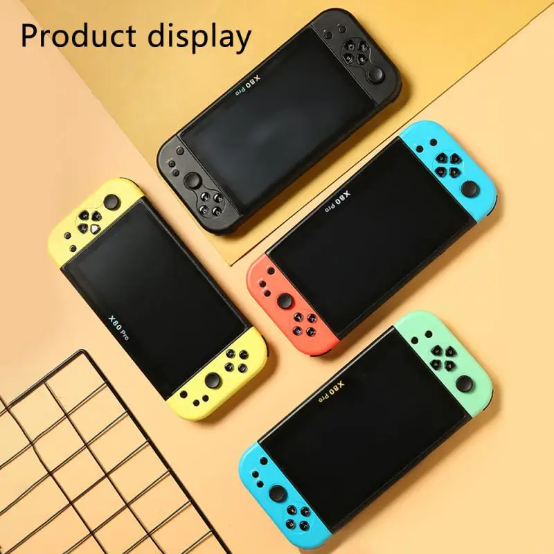 Suitable For X80PRO Large Screen Children And Adults Double Classic TV FC Nostalgic Retro Arcade Handheld Game Console