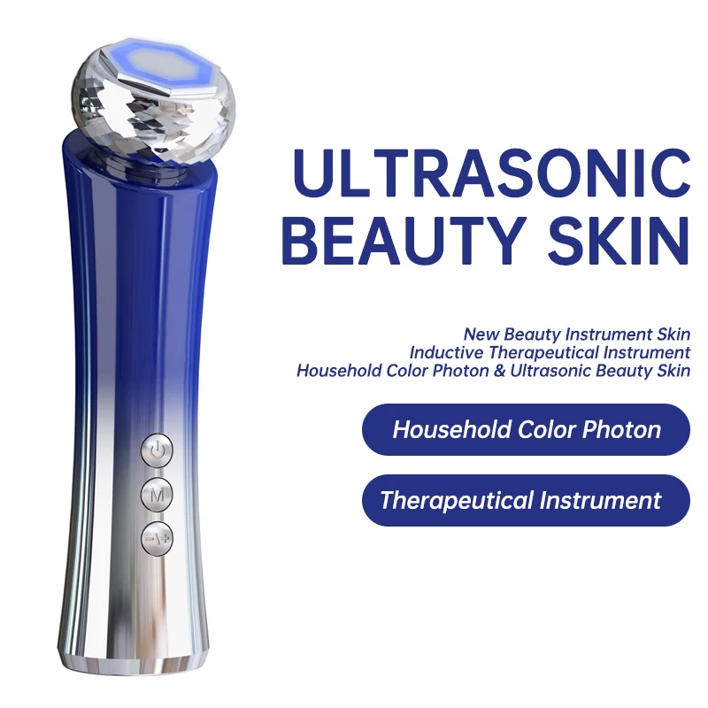 

New Beauty Instrument Skin Inductive Therapeutical Instrument Household Color Photon & Ultrasonic Beauty Skin