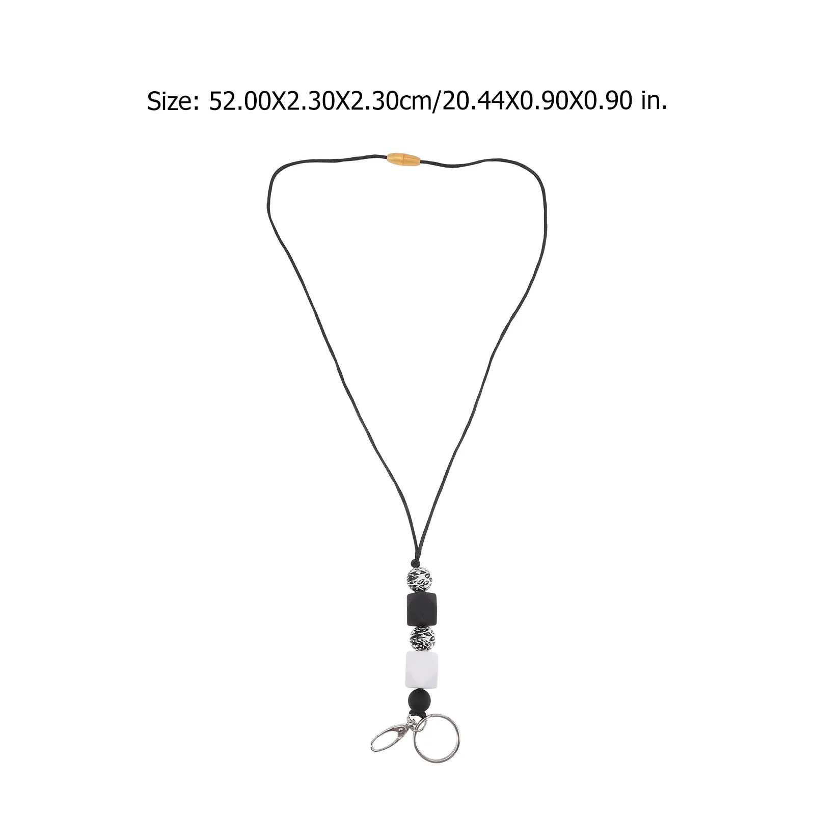 Fashion Beaded Work Badge Lanyard Necklace Comfortable Lightweight for Nurses Doctors Office Id Badge Holder Lanyards for Women