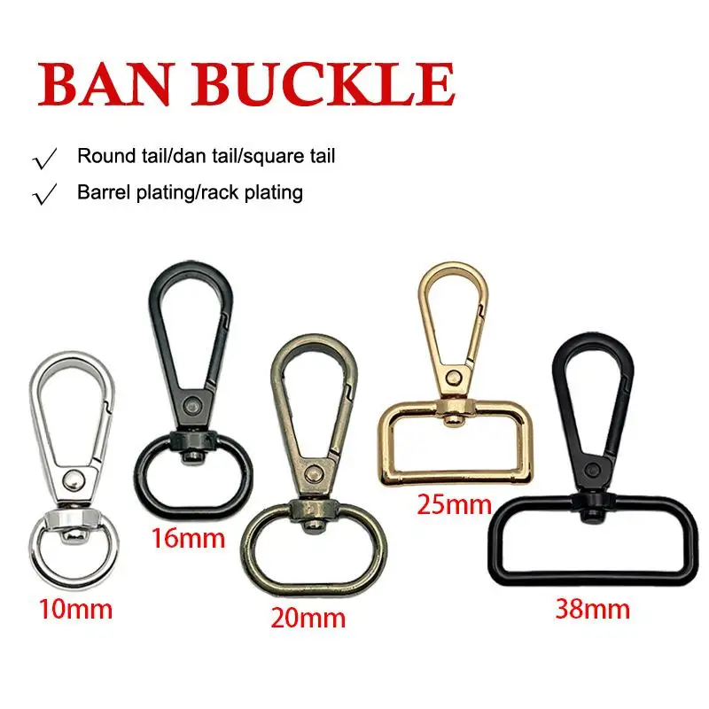 10 Stück Zinklegierungs-Drehkarabinerhaken mit robuster, rostfreier Struktur für DIY-Taschenherstellung, Schlüsselanhänger, Lanyard- und Bastelprojekte – Detail 5