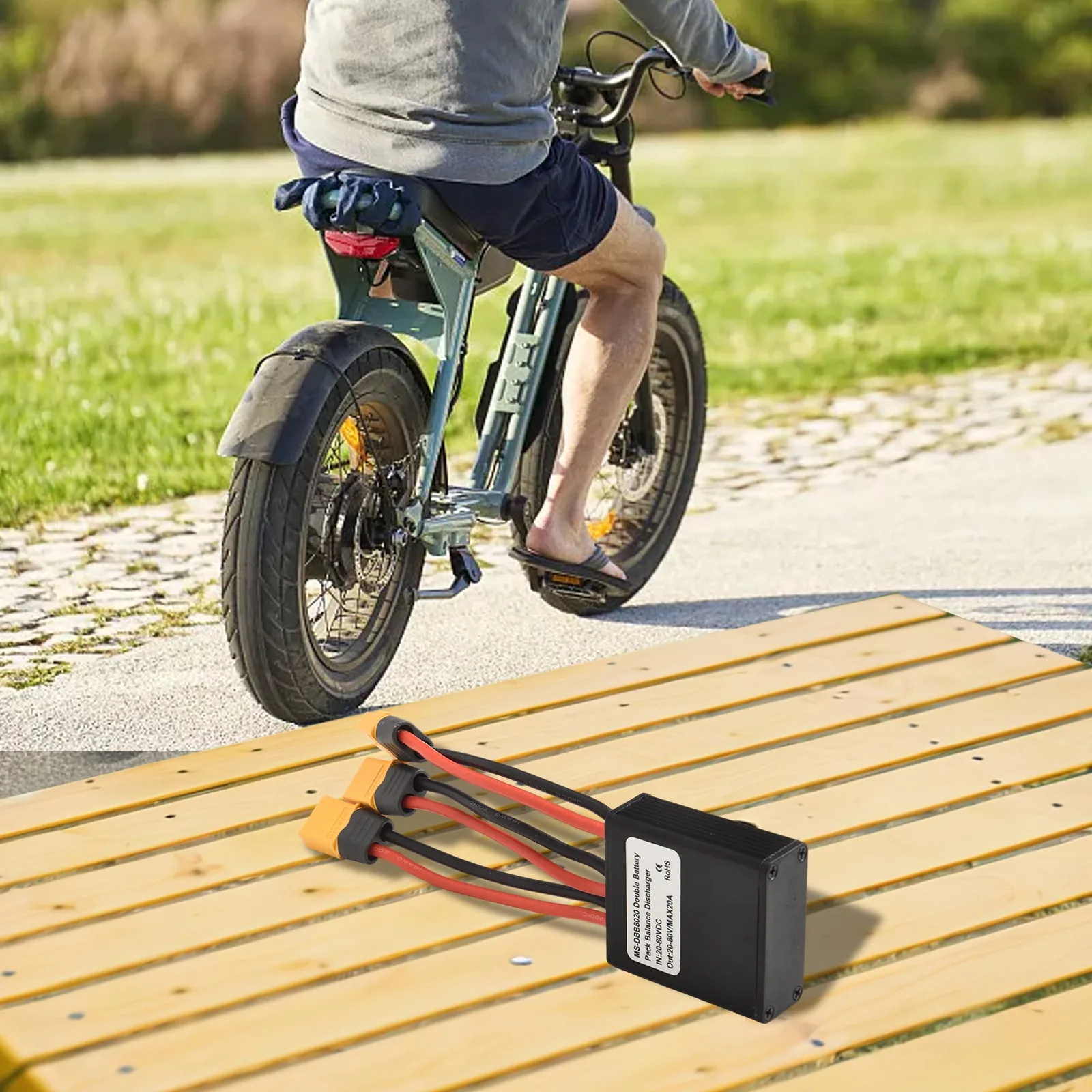 

Battery Voltage Detection Electric Bike Module 20A - 45 X 18.5 X 49 Real-time Voltage Detection Automatic Discharge Cutoff