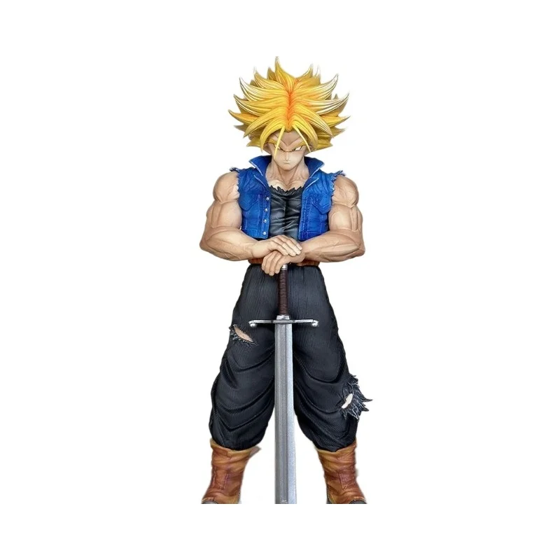 Anime dragon ball z torankusu troncos figuras de ação pvc estátua coleção modelo brinquedos para crianças presentes 25cm saiyan desktop deco