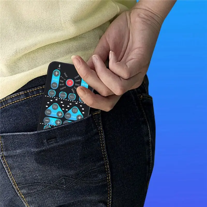 AT82-Mini Voice Changer Card 16 Different Effects Voice Changing Support Multi Language For Phone Live Streaming