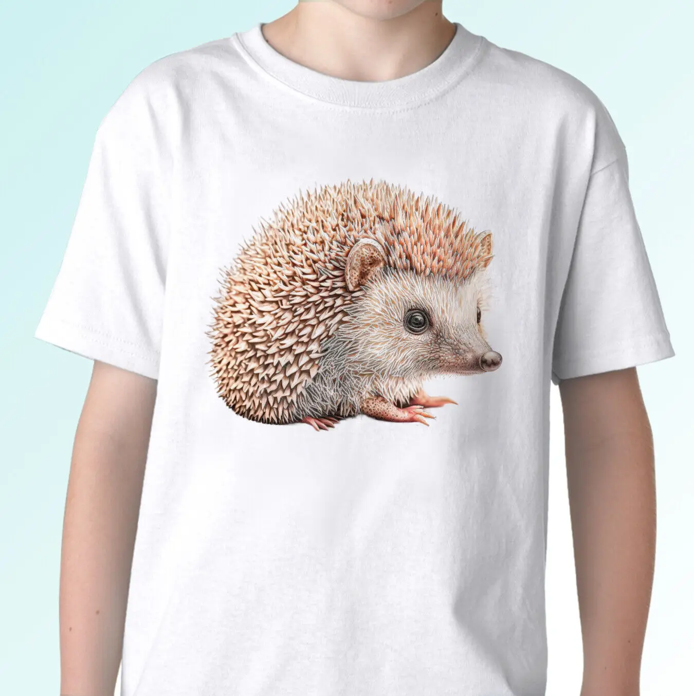 

Hedgehog t shirt tee top funny cute animal gift mens womens kids baby sizes