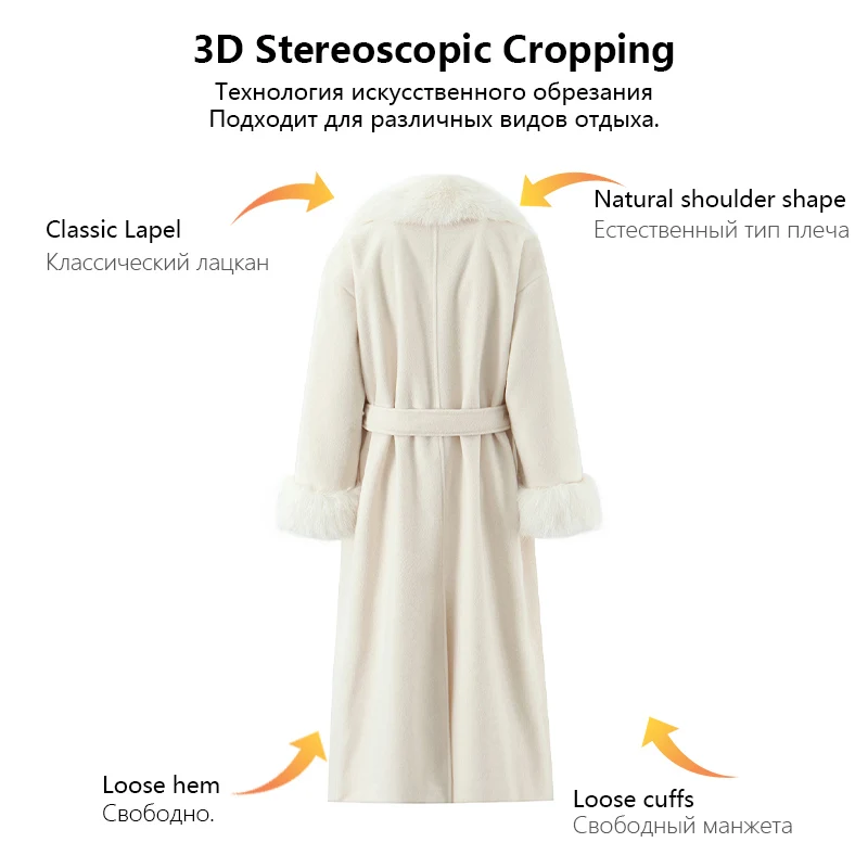 معطف نسائي من الفرو الصناعي موضة خريف وشتاء 2025 معطف سميك للنساء سترة طويلة أنيقة غير رسمية للسيدات #5