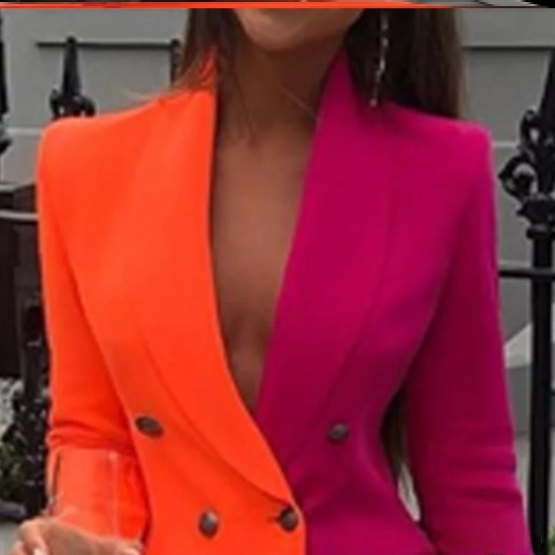 Color Blo Slim Fit Long Sve costume femme Dr Faionable trajet Sle ort jupe T pe Silhouette