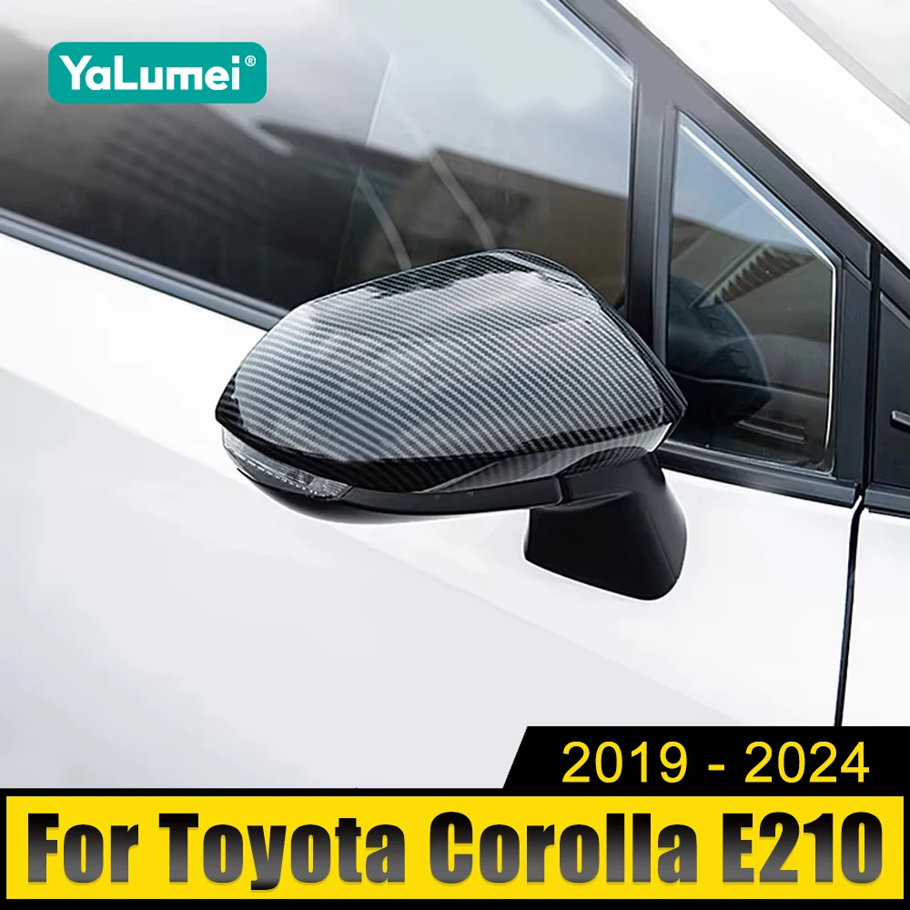 

For Toyota Corolla E210 2019 2020 2021 2022 2023 2024 Hybrid ABS Car Rearview Mirror Side Molding Cover Trim Sticker Case