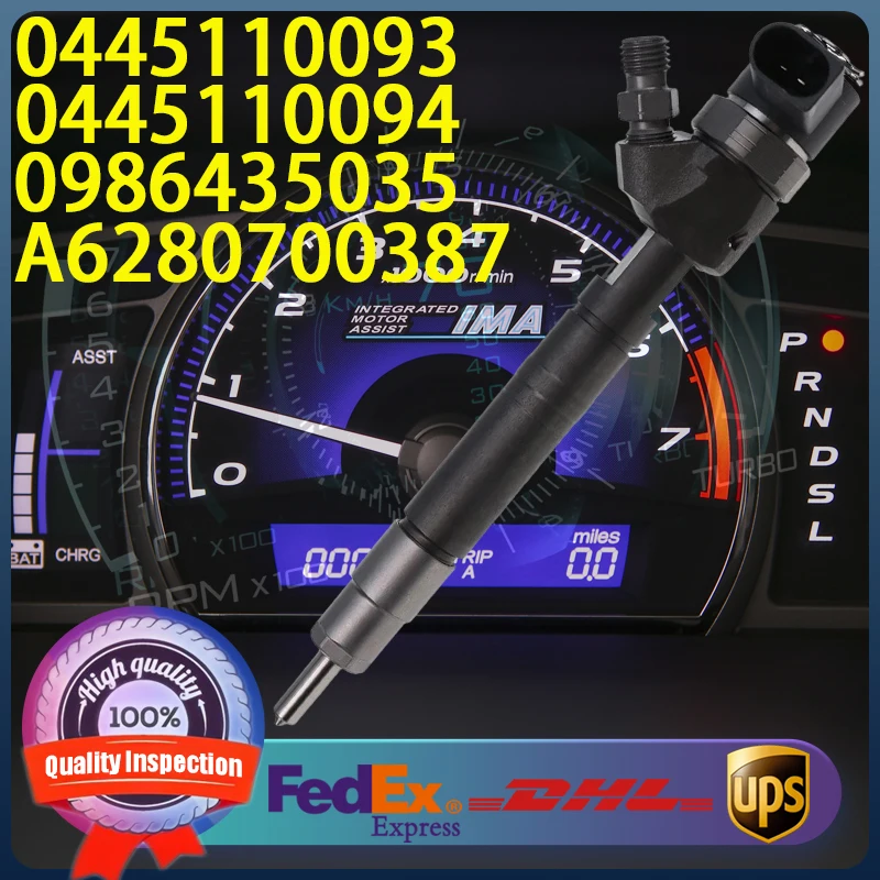 

0445110093 0445110094 0986435035 A6280700387 Common Rail Injector For Mercedes Serie G S 400 Serie ML 400CDI 4.0 OM628Engine