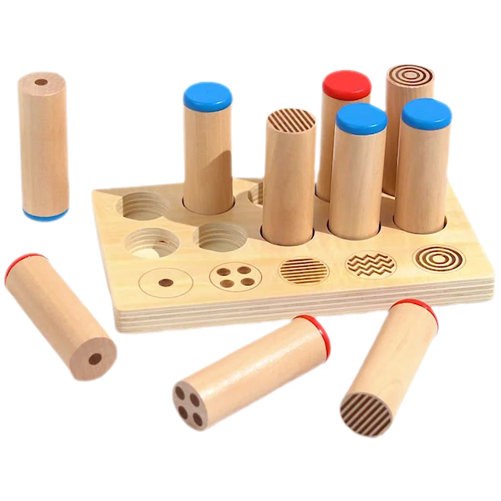 1 set aanraaksensorische geluidsbuizen houten educatief voor kinderen auditieve training Montessori speelgoed peuters verlichting