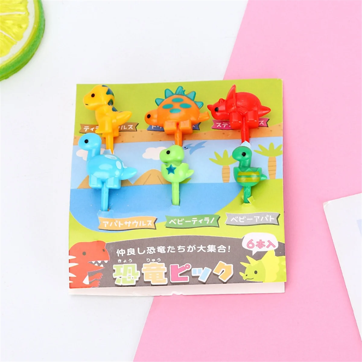 Animal Food Picks for Kids Cartoon Animal Bento Picks Bento Box Fruit Picks Mini Fork Picks Food Toothpicks, E