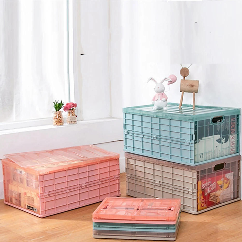 

Foldable Storage Case Multifunctional Container Wardrobe ganizer Portable Box Large Capacity Translucent Office