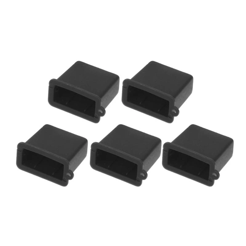 

652F 5Pcs USB Type A Male Plug Stopper Covers Protector Plastic