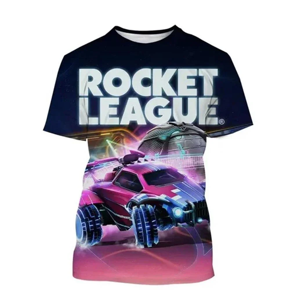 Rocket League 3D Printed T Shirt Fashion Hot Game Unisex Personality Casual Children O-neck Short Sleeve Mens Womens T-shirt