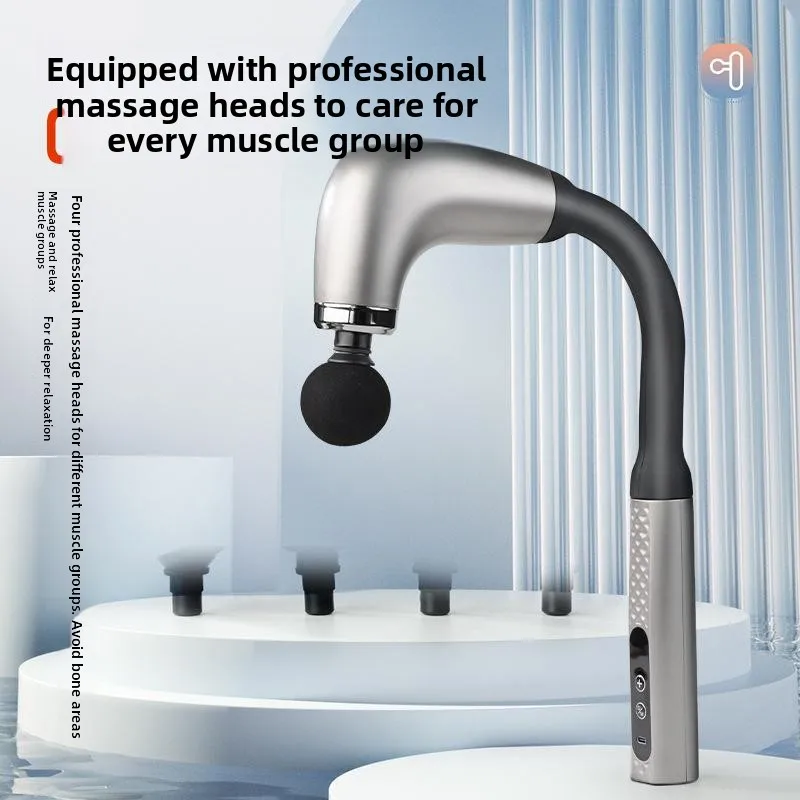 新しい家庭用カーブヘッドマッサージハンマー、背中を叩く快適な静音フィットネス機器、ブラシモーター、フォームマッサージヘッド