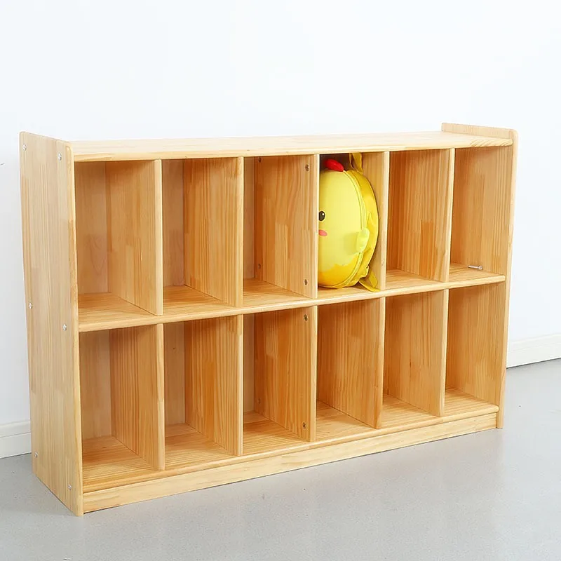 Storage rack, kindergarten classroom, solid wood sorting locker, training class area corner locker, pine free shipping