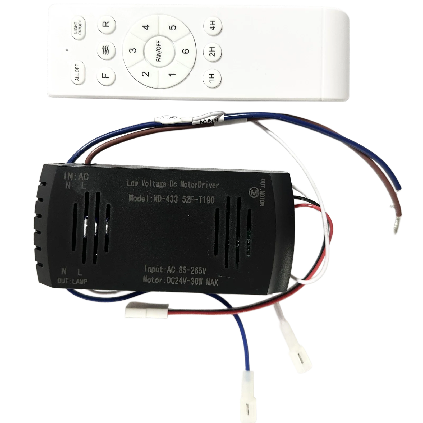 LED-Panel und Antriebssteuerung für 52/42-Zoll-Dreiflügelventilator mit dreifarbigem Licht, LED-Panel-Licht, AC 85–265 V, Beleuchtungstransformator – Detail 2