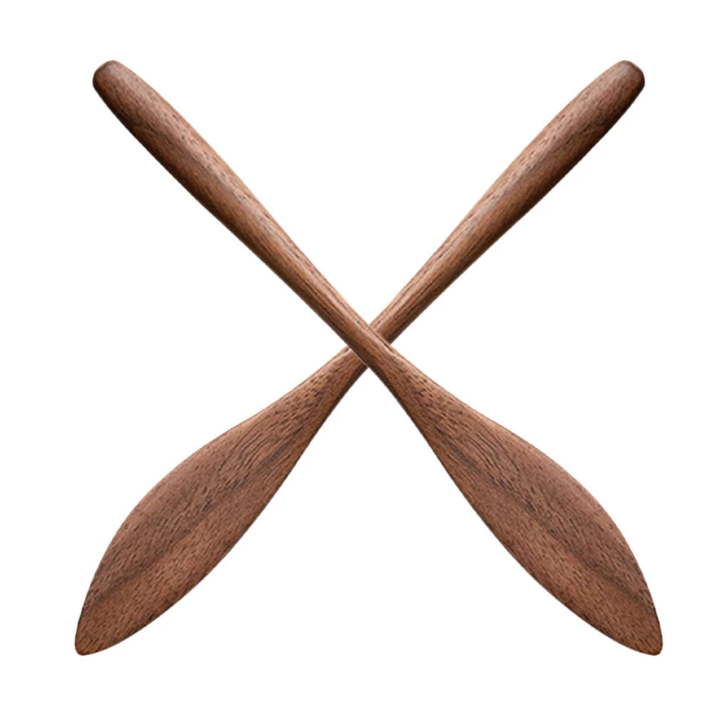 

2pcs Wooden Butter Spreader Natural Wood Butter Knife For Jam Honey Ketchup Bakery Household Use Ergonomic Handle Multi-Function