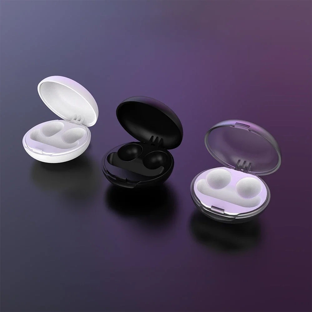 Noise Reducing Earplug Plastic Storage Box Durable Transparent Box Storage Box Suitable for Sleep Earplugs