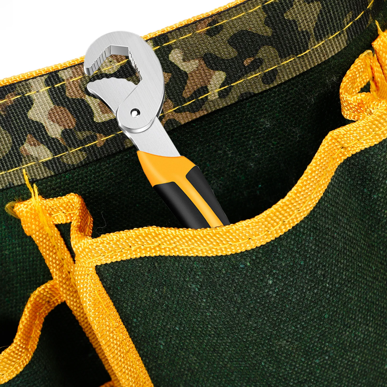 أداة حقيبة بحزام متعددة الوظائف أكسفورد القماش البناء الحقيبة سعة كبيرة قابل للتعديل الخصر المنظم للنجار