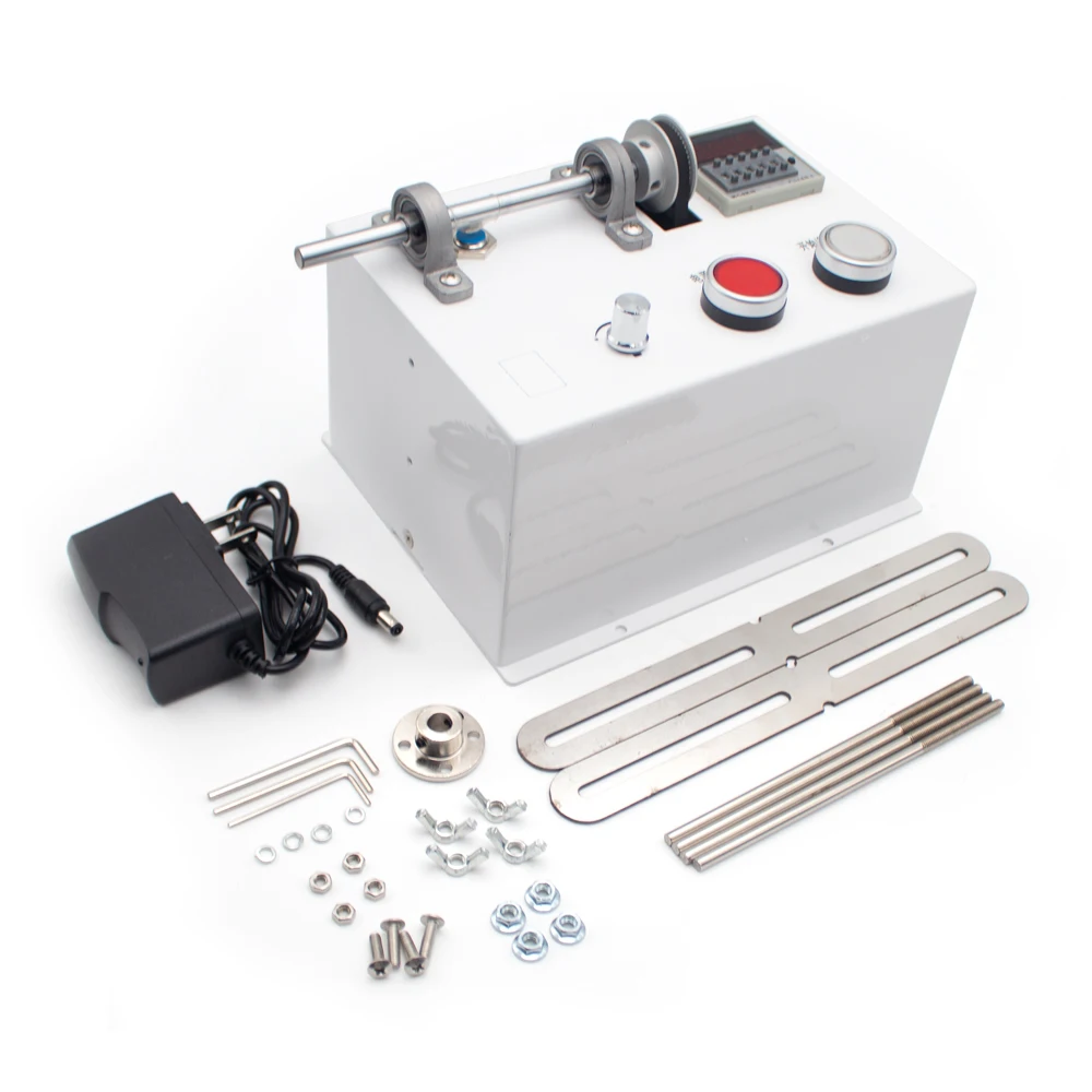 Electric Tassel Winding Machine - Automatic Counting Full Metal Wire Winder with Adjustable Speed & Loop Counter
