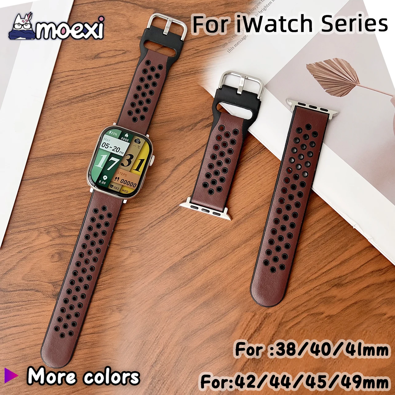 For ZD8 Ultra genuine leather Strap DT ULTRA 2 Watch DT8 DT100 PRO MAX Hello3+ Pro DT WATCH9 Band Silicone covered leather strap