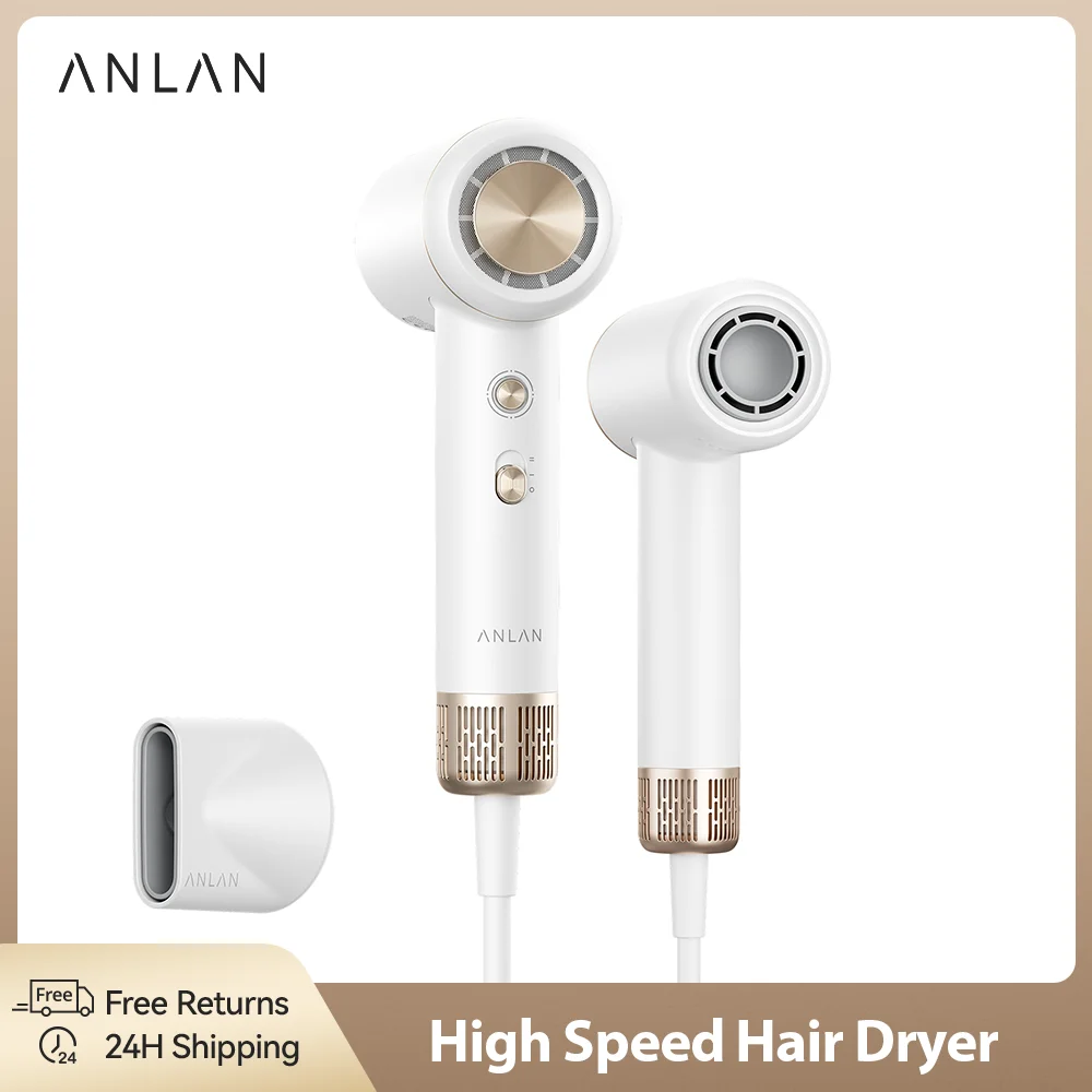 ANLAN High Speed Hair Dryer SE 200 Million Negative Ions Care Hair 110,000 Rpm Quick Drying Ultralight Professional Hair Dryer