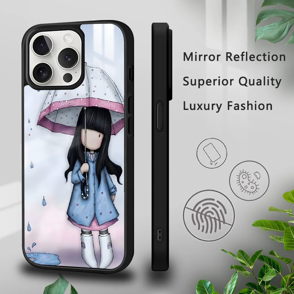 Mode Anime Japan S-Santoro G-Gorjuss Telefon Fall Für iPhone 16 15 14 13 12 11 Pro Xs max Mini Plus Celulares Harte Funda