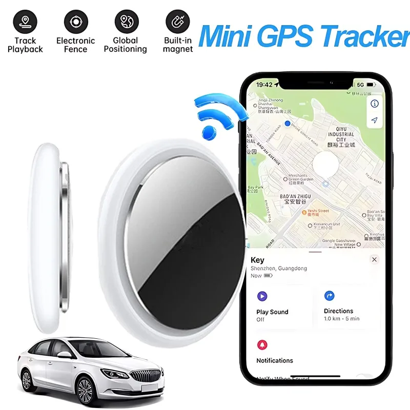 جهاز تعقب GPS محمول، مفاتيح الهاتف، محدد موقع المحفظة، جهاز مضاد للخسارة لنظام Android Apple المتوافق مع الدقة، العثور على عمر البطارية الطويل