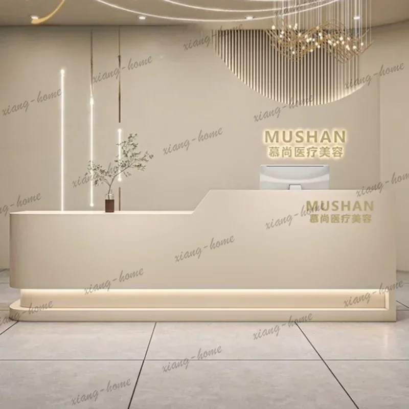Best Sellers Customer Center Beauty Salon Church Pulpit Logo Designer Salon Office Furniture Receptions For Business Luxury Rece