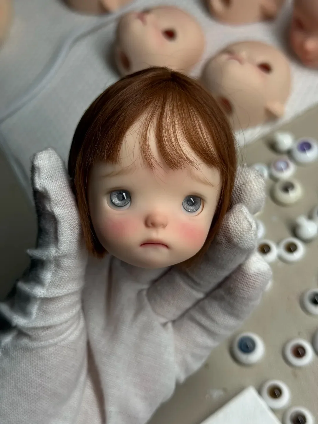 

1/6 Scale SD BJD Doll High Quality Resin Toy - Beautiful Girl Makeup Head Just a Head Collectible Gift