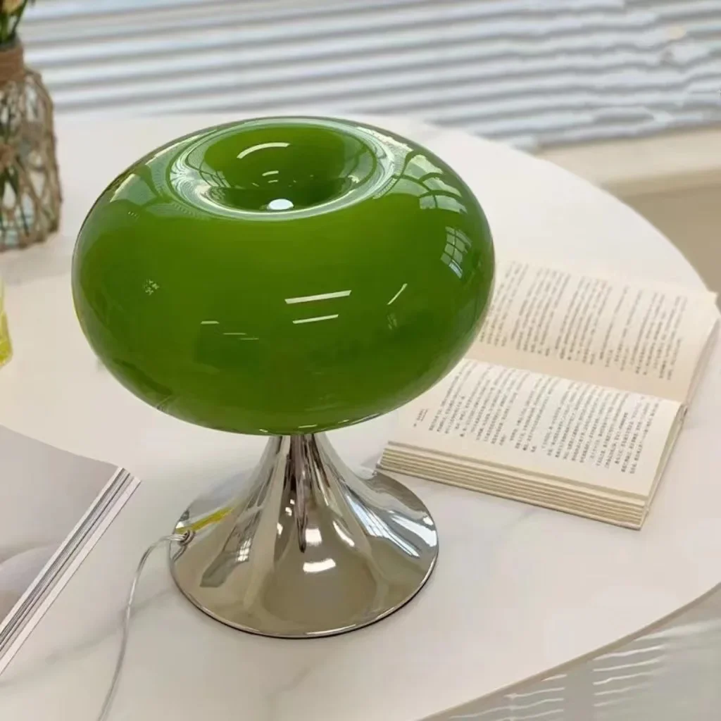 

Скандинавская антикварная французская прикроватная лампа, креативная современная настольная лампа, стекло