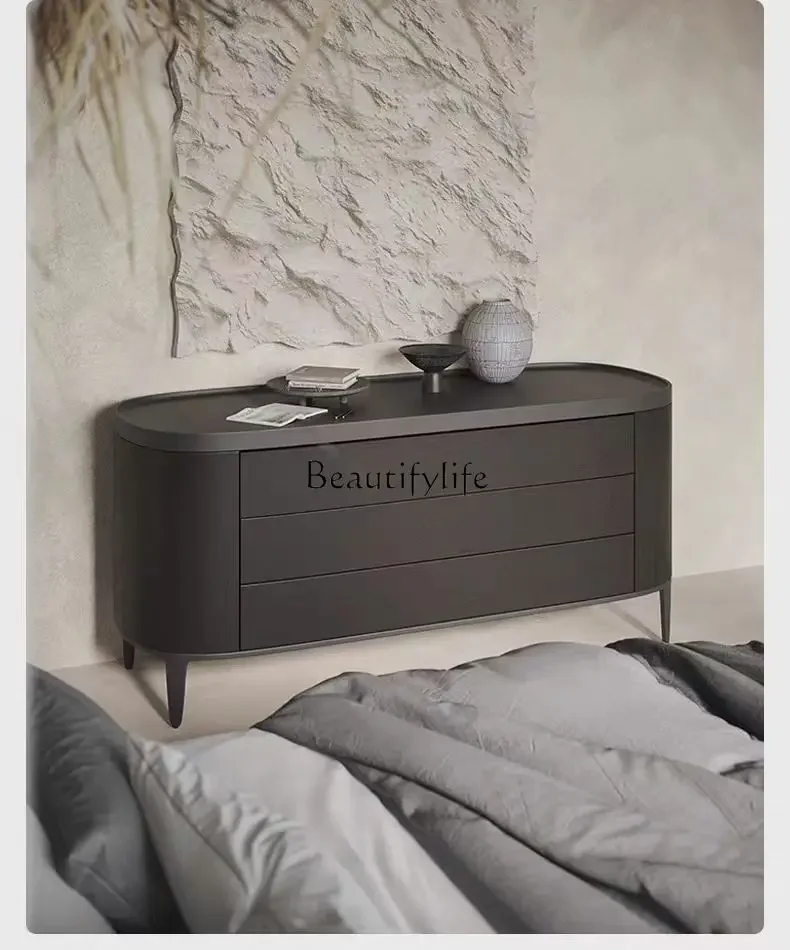 

LJY*Italian minimalist side cabinet Modern minimalist storage entry entrance cabinet