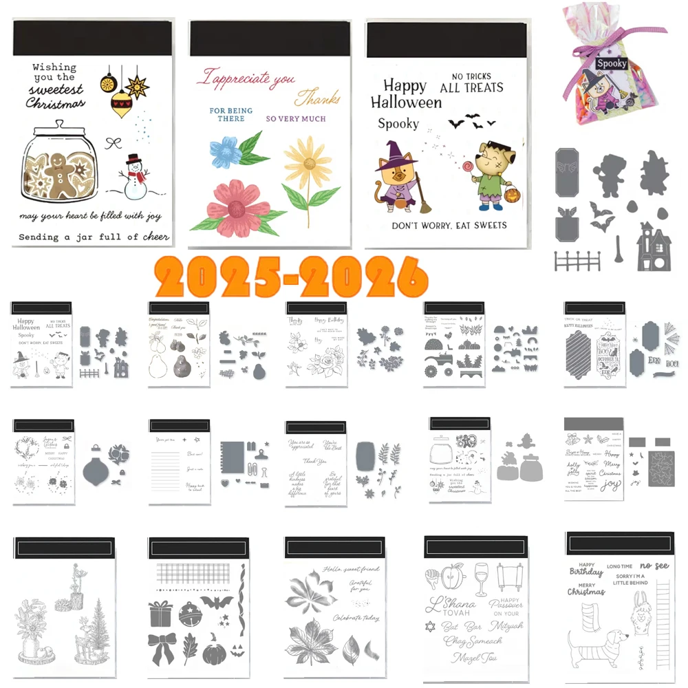 

Thanks Flowers Stamps And Dies 2025 New Arrivals For Scrapbook And Stamping Albums Card Stencils Wish French Kids Craft