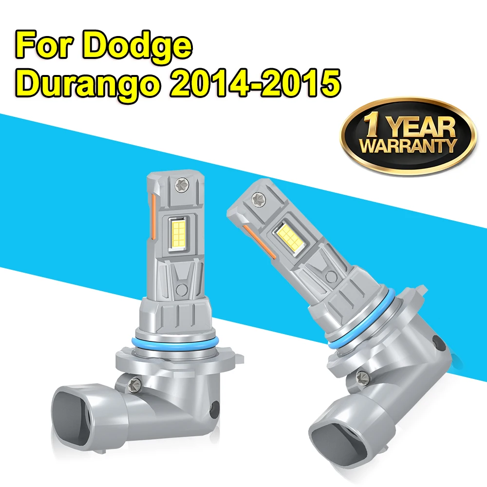 

For Dodge Durango 2014-2015 9012 LED Headlight Super Bright Bulbs White 20000LM High/Low Beam HIR2
