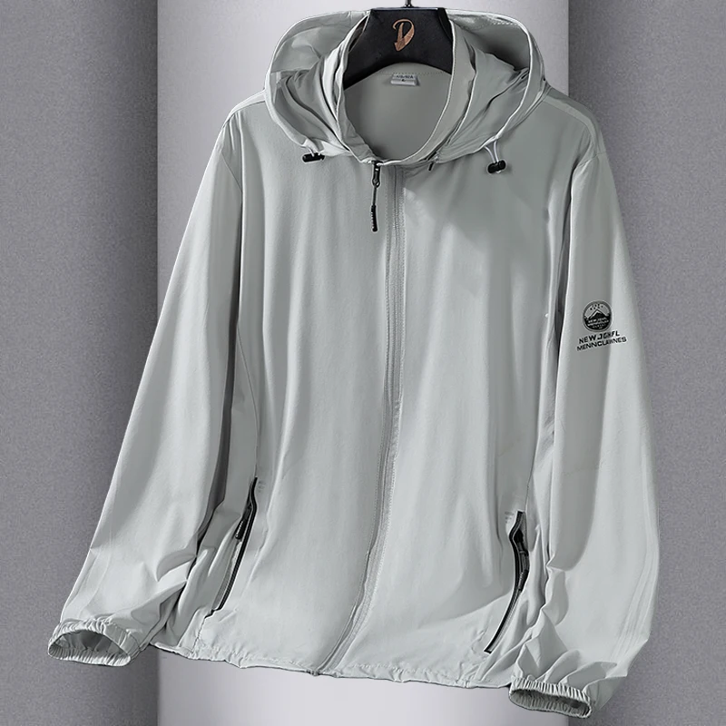 

Spring Autumn Loose Large Size Casual Breathable Outdoor Sports UV Protection Jaet Sunscreen Clothing Thin Model Polyester ...