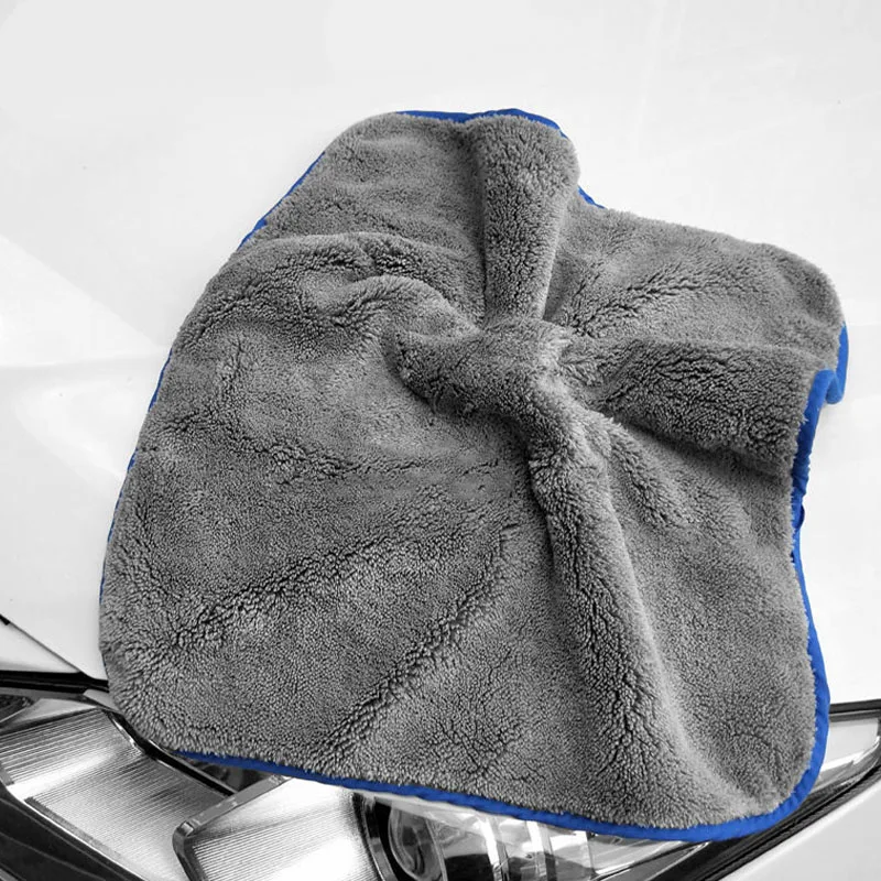 1200GSM Car Wash Microfiber Towel 40x40cm Car Cleaning Care Cloth Auto Towel One-Time Fast Drying Car Wash Accessories