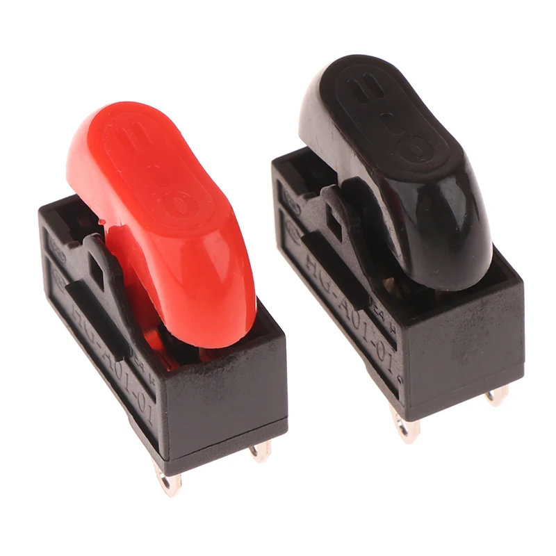 2Pcs 10A 250VAC Hair Dryer Switch 3 Pins Rocker Switch 3 Position ON OFF Boat Switch ON-OFF-ON Elliptical Boat Shape Switch