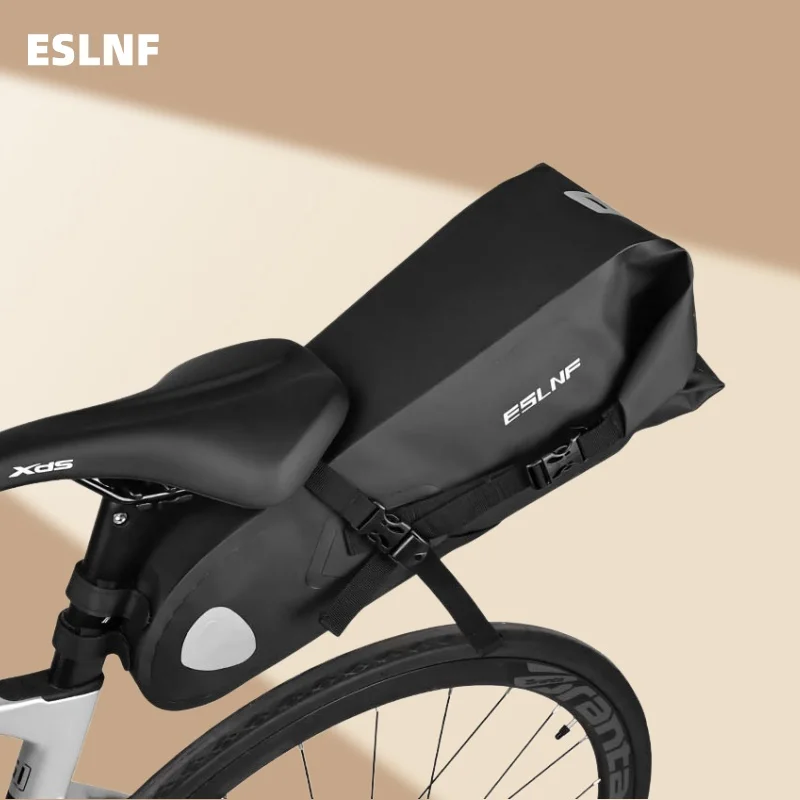 

ESLNF 10L Bicycle Rear Tail Bag Large Capacity Saddle Bag MTB Bike Seat Tube Package Riding Equipment Accessories