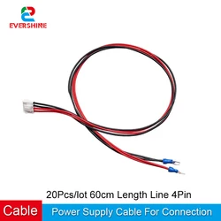 20PCS/Lot 60cm Length Line 4Pin Power Supply Cable For Connection LED Display Screen Module