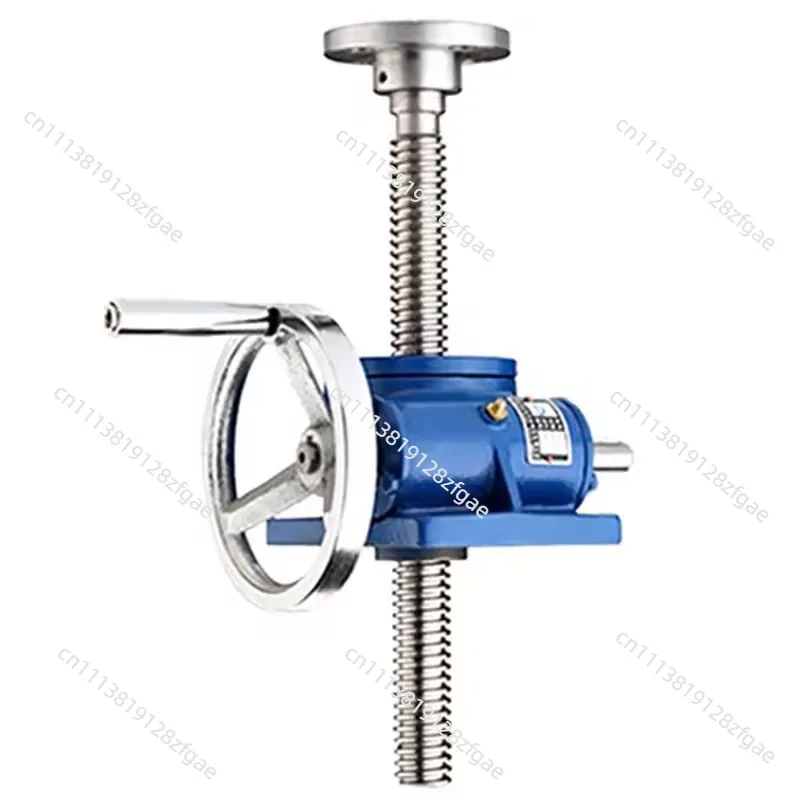 Hand-Cranking Worm Lifting Platform, Leading Screw Handwheel with SWL1T/2.5T Lift Reducer & Cegar Collar