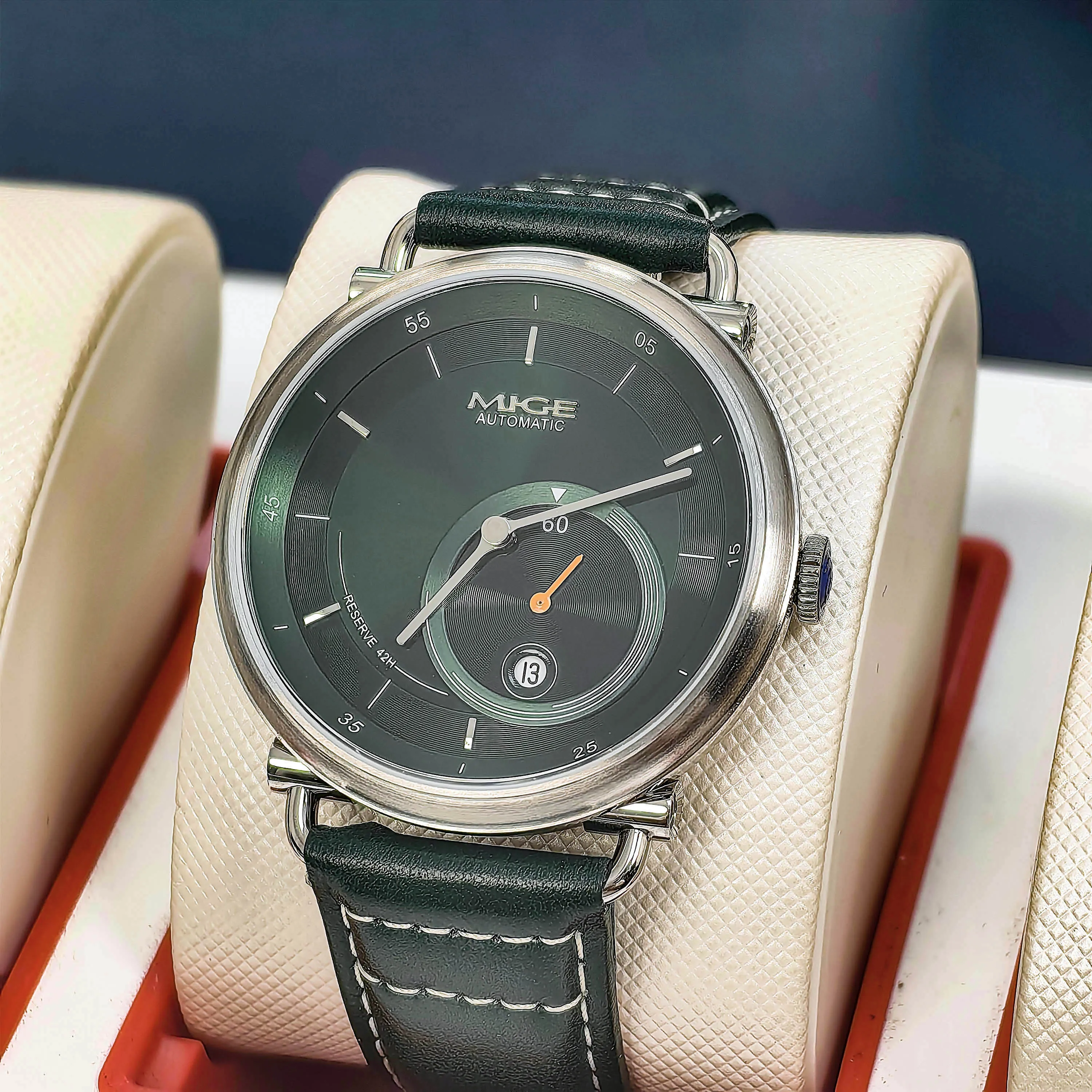 MIGE Orologi di marca di lusso da uomo Orologio da uomo automatico a carica automatica Orologio da polso meccanico da uomo impermeabile in acciaio inossidabile