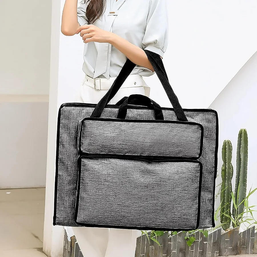 Bolsa de cartera de artista resistente al agua para estudiantes, almacenamiento de suministros de arte, bolso de hombro para tablero de dibujo de 8K, arte de bloc de bocetos