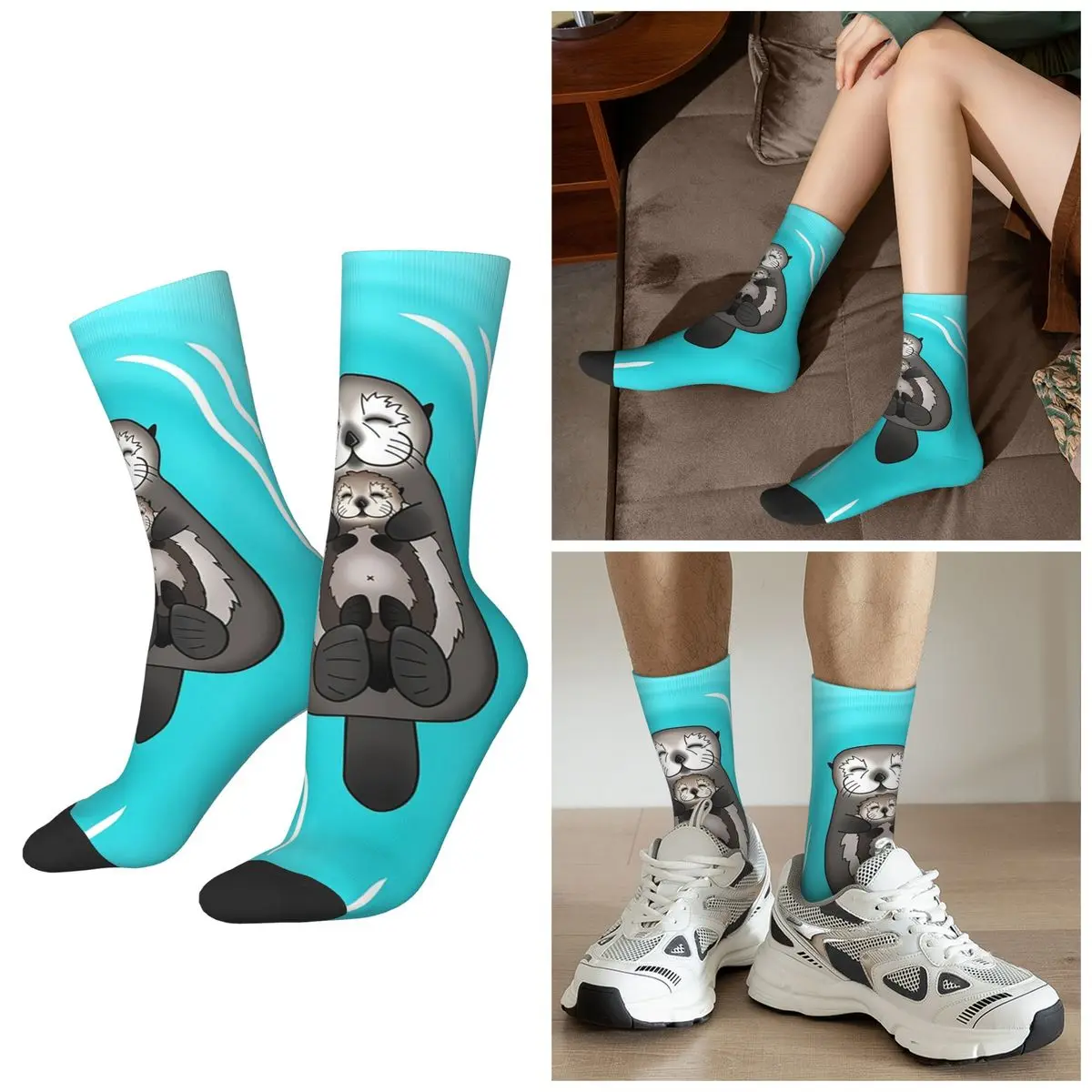 

Всесезонные носки с изображением милых братьев-дельфинов, носки в стиле Харадзюку, высококачественные носки для мужчин и женщин, подарки на День святого Валентина