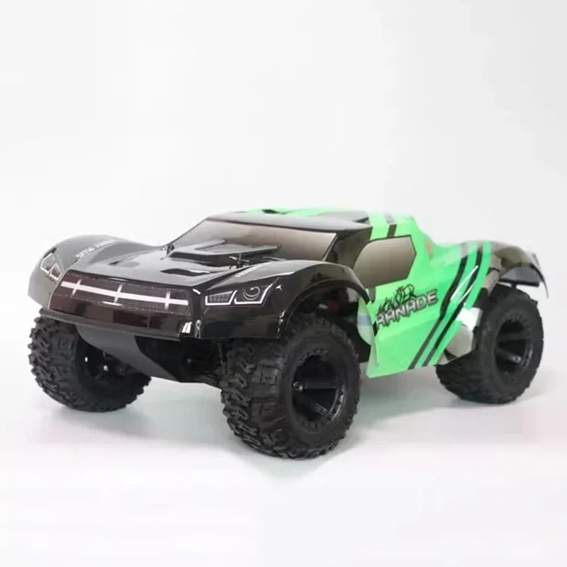 1/10 RC Short Truck Off-road Climbing Vehicle Four-wheel Drive Brushless Power HB Speed 80KM/H RTR with Battery Charger