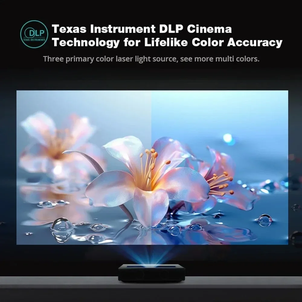 Laser Projector 4k HD 3 Color Ultra Short Throw Auto Smart Android Projector Professional Portable Home Theater TV view 4