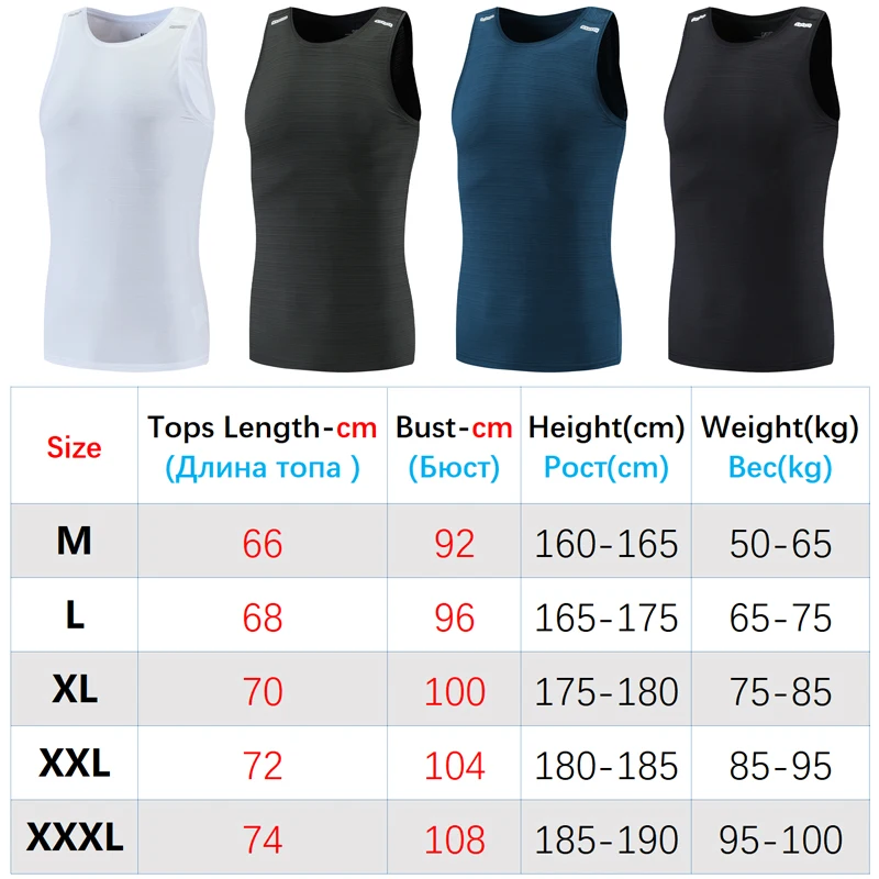 Sports Vests For Men Gym Summer 2022 Thin Breathable Running Sleeveless Quick Dry Workout Tank Top Elastic Fitness Singlets