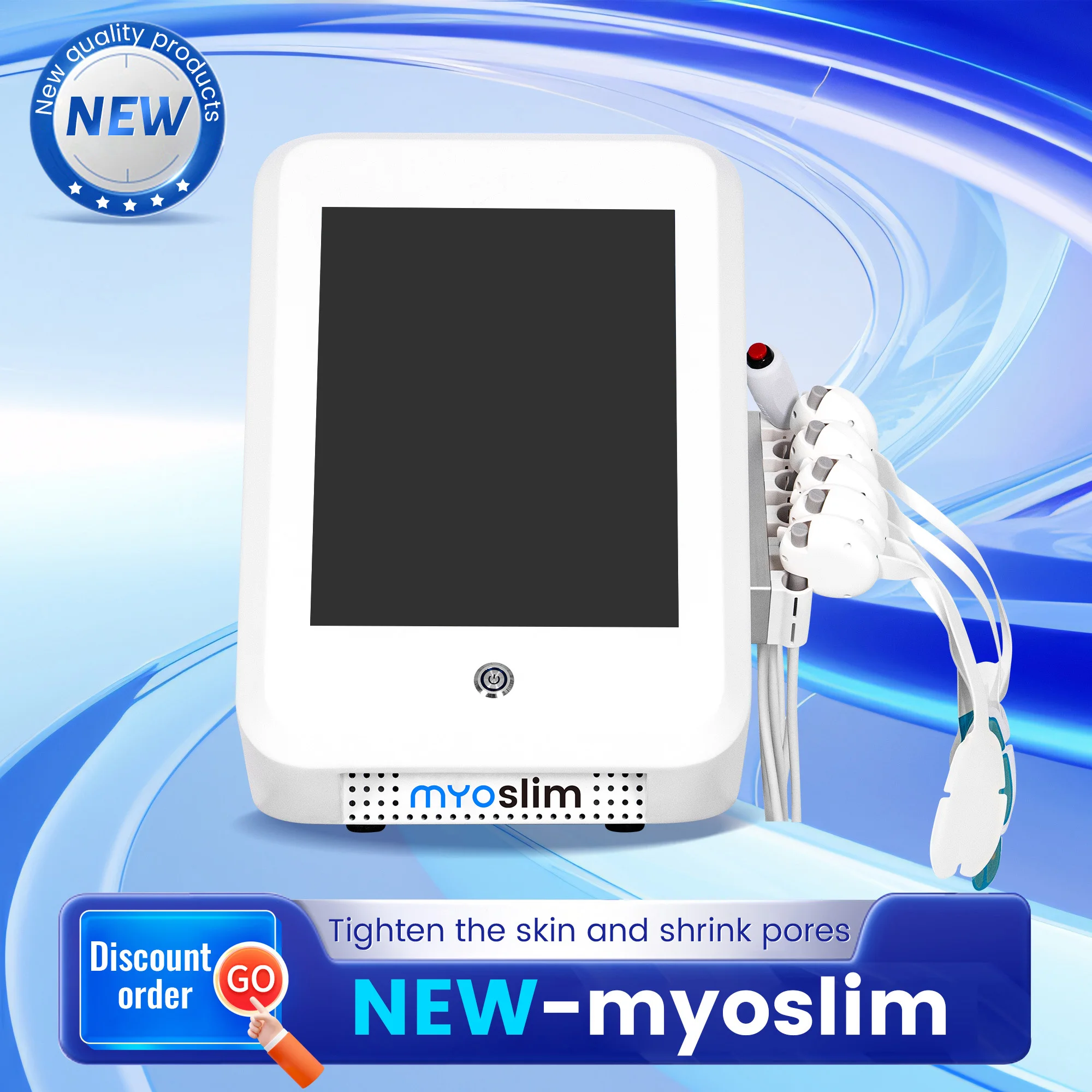 

Myoslim Portable Facial Beauty Machine | Dermis Stimulation & Skin Brightening | Muscle Tightening & Anti-Wrinkle Device