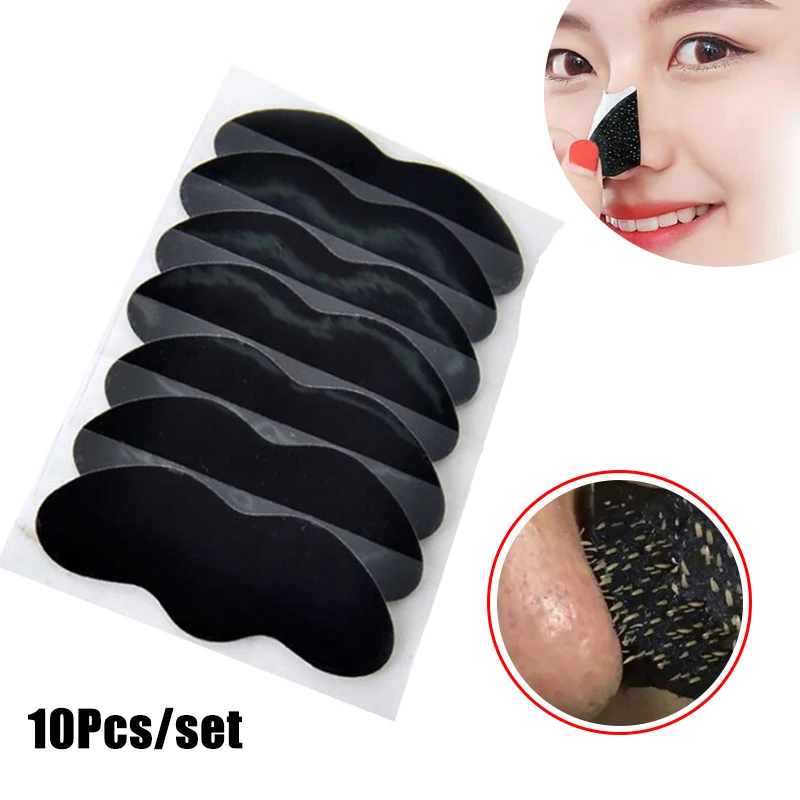 10 ชิ้น Unisex Blackhead ลบหน้ากาก Peel แถบจมูกทําความสะอาดลึก Shrink Pore จมูกสีดําหัวลบสติกเกอร์ Skin Care