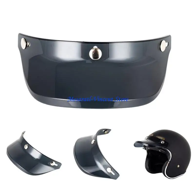 A70F Waterproof Up Visor Universal Visor Three Buckle 3 Button Visor Anti-UV Up Wind Shield Motorcycles Helmet